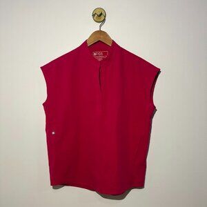 Figs Rafaela Oversized Scrub Top Ultra Rose Size XS